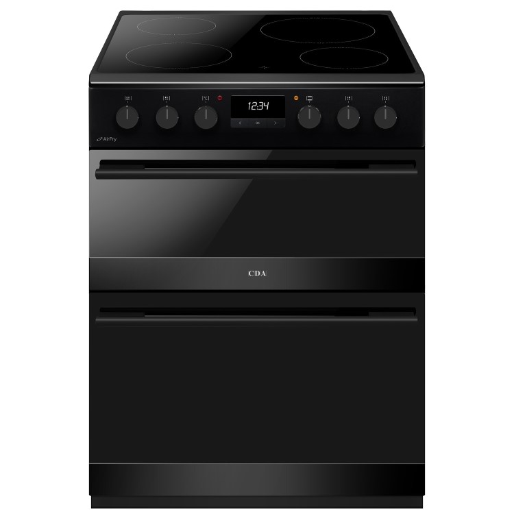 Refurbished CDA 60cm Electric Cooker with Airfry - Black