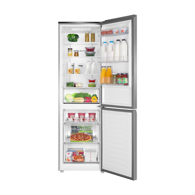 Haier CFE635CSJ 341 Litre Freestanding Fridge Freezer 60/40 Split Frost Free 60cm Wide - Silver