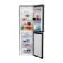 GRADE A3 - Beko CFG1582DB 182x55cm 166L Freestanding Fridge Freezer With Water Dispenser Black