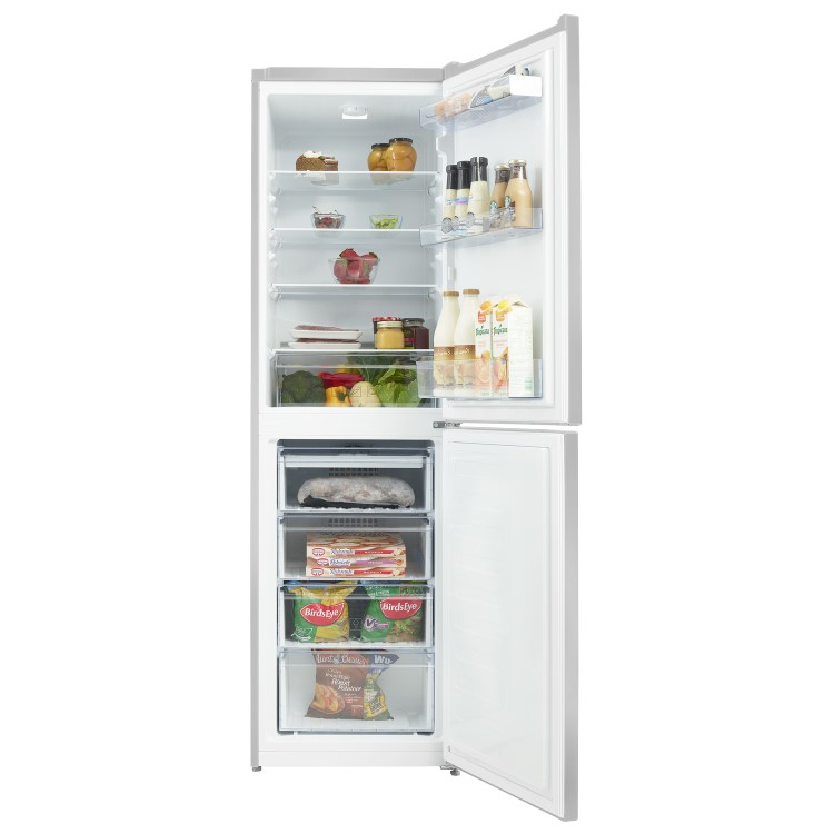 GRADE A2 - Beko CFG1582S 50/50 263L Frost Free Freestanding Fridge Freezer Silver