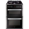 CDA CFG610SS 60cm Double Cavity Gas Cooker With Glass-base Hob - Stainless Steel