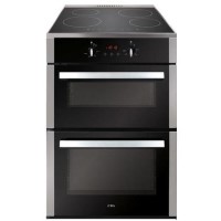 CDA CFN670SS 60cm Double Oven Electric Cooker With Induction Hob - Stainless Steel