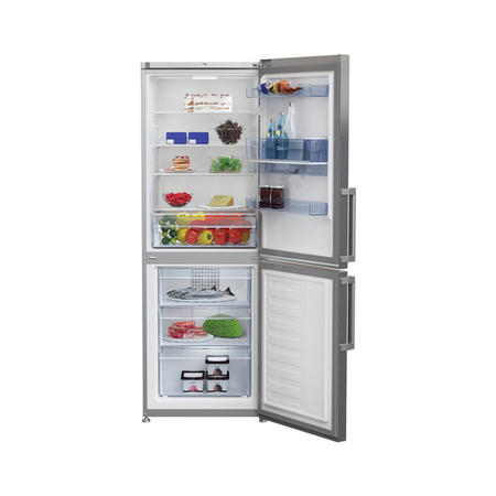 GRADE A2 - Beko CFP1675DX Frost Free Freestanding Fridge Freezer With Water Dispenser - Stainless Steel