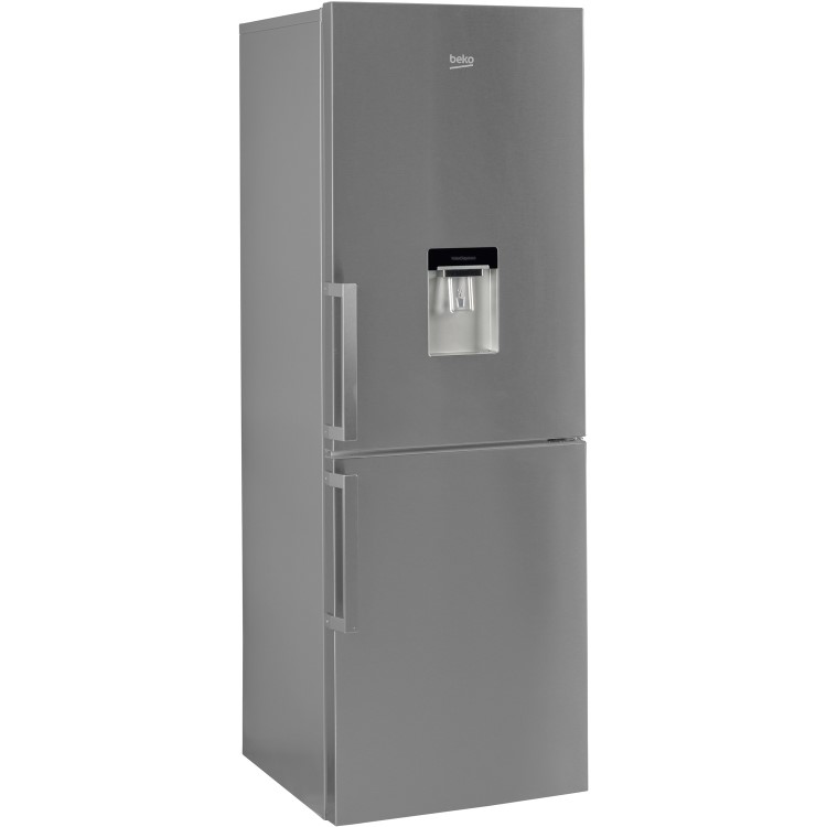 GRADE A2 - Beko CFP1675DX Frost Free Freestanding Fridge Freezer With Water Dispenser - Stainless Steel