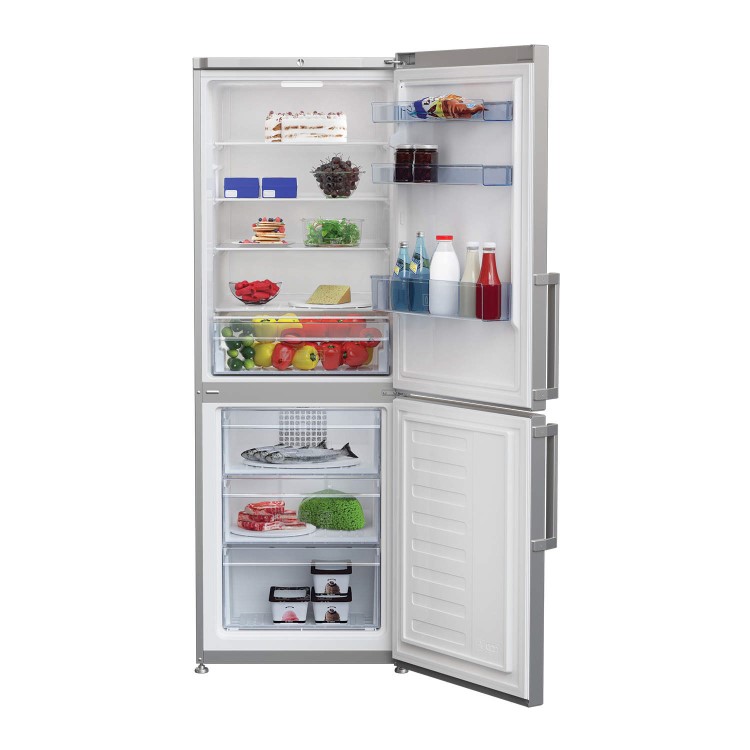 Beko CFP1675S 175x60cm Frost Free Freestanding Fridge Freezer Silver