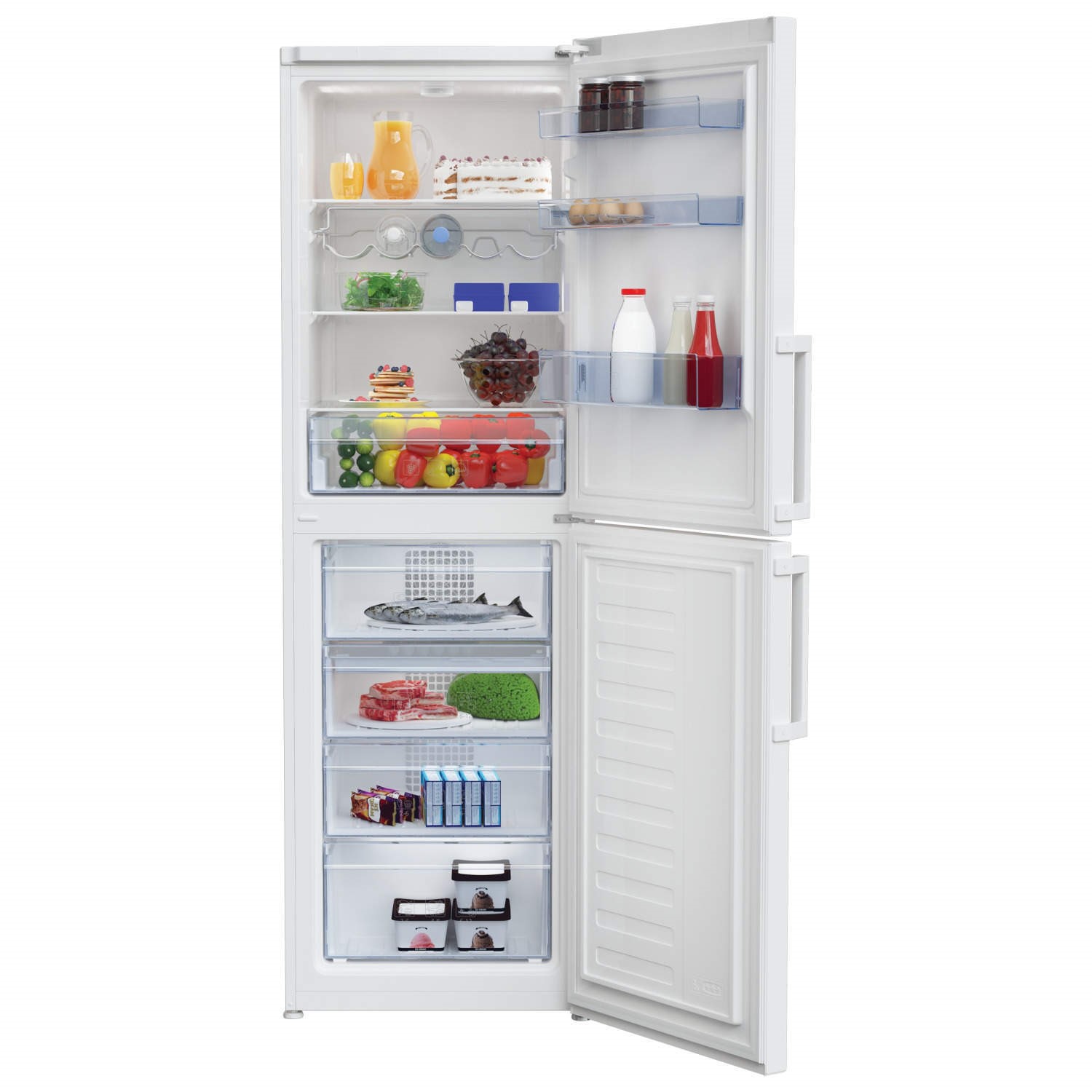 Beko CFP1691W 50/50 Frost Free Freestanding Fridge Freezer White