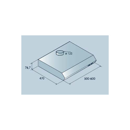 Candy CFT610/3W 60cm Conventional Cooker Hood - White