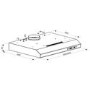 GRADE A1 - Candy CFT611NS 60cm Conventional Cooker Hood - Silver