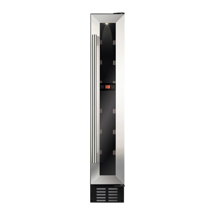 GRADE A3 - CDA FWC153SS 15cm Wide Freestanding Undercounter Wine Cooler - Stainless Steel