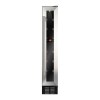 GRADE A1 - CDA FWC153SS 7 Bottle Freestanding Under Counter Wine Cooler Single Zone 15cm Wide 82cm Tall - Stainless Steel