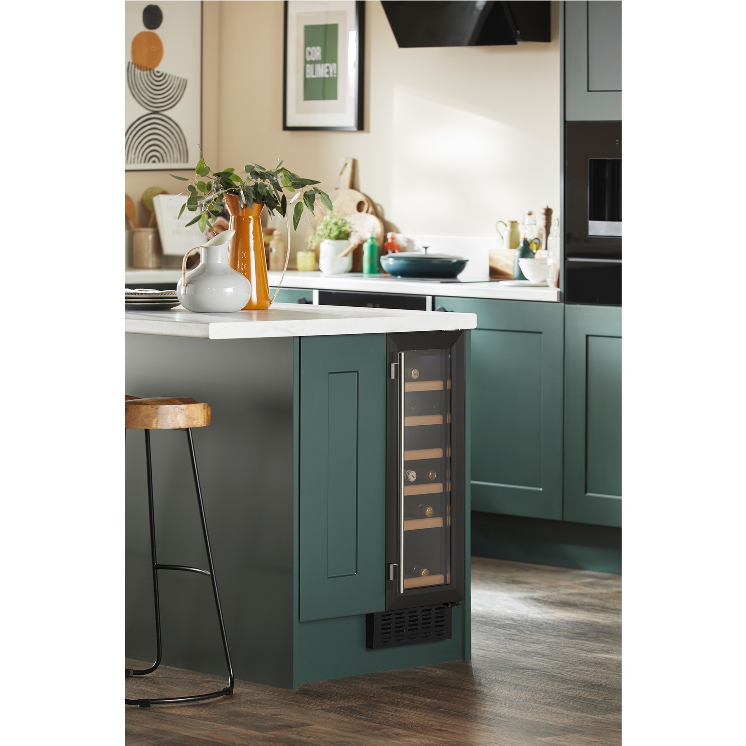 CDA 19 Bottle Capacity Single Zone 30cm Freestanding Under Counter Wine