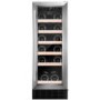 CDA 19 Bottle Capacity Single Zone Freestanding 30cm Under Counter Wine Cooler - Stainless Steel