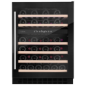 CFWC604BL CDA 46 Bottle Capacity Dual Zone 60cm Freestanding Under Counter Wine Cooler - Black Glass