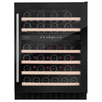 Refurbished CDA CFWC604BL Freestanding 46 Bottle Dual Zone Under Counter Wine Cooler Black Glass Refurbished CDA CFWC604BL Freestanding 46 Bottle Dual Zone Under Counter Wine Cooler Black Glass