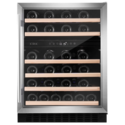 CDA 46 Bottle Cpactity Dual Zone Freestanding 60cm Under Counter Wine Cooler - Stainless Steel