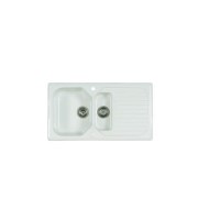 Astracast CG15WHHOMESK Garrigue 1.5 Bowl Ceramic Sink - White