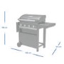Refurbished Campingaz 4 Series Select S - 4 Burner Gas BBQ Grill with Side Burner - Grey