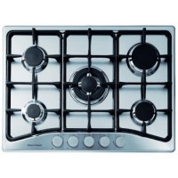 Fisher & Paykel CG705CWCFX1 89276 Five Burner 70cm Gas Hob Brushed Stainless Steel