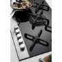Fisher & Paykel CG755DWFCTB1 89269 Five Burner 75cm Gas-on-Glass Hob Black Glass Brushed Steel Front Strip
