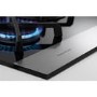 Fisher & Paykel CG755DWFCTB1 89269 Five Burner 75cm Gas-on-Glass Hob Black Glass Brushed Steel Front Strip