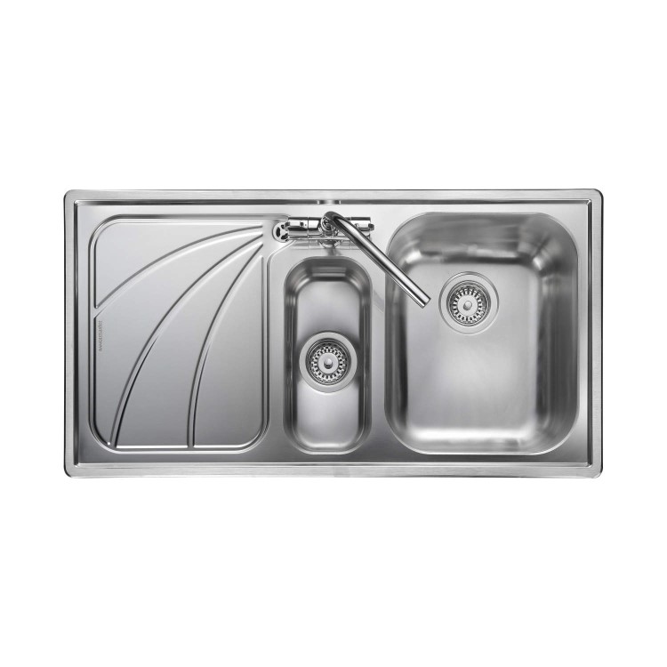 Rangemaster CG9852L Chicago 985x508 1.5 Bowl LHD Stainless Steel Sink