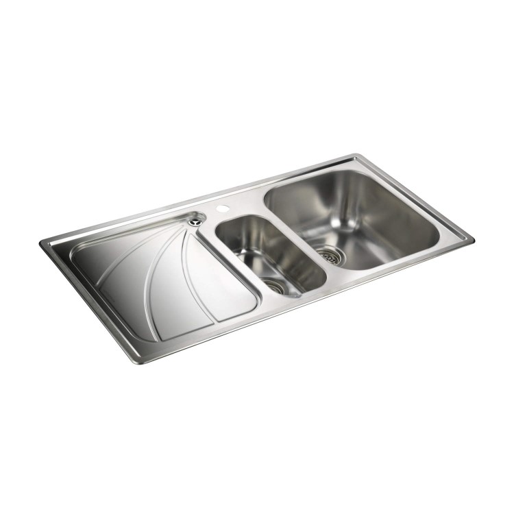 Rangemaster CG9852L Chicago 985x508 1.5 Bowl LHD Stainless Steel Sink