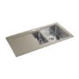 Rangemaster Cubix Gemini 985x508 1.5 Bowl LH Granite Oatmeal Sink