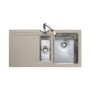 Rangemaster Cubix Gemini 985x508 1.5 Bowl LH Granite Oatmeal Sink