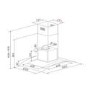 Candy 90cm Island Cooker Hood - Stainless Steel