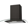 Candy CGM60NN 60cm Cooker Hood With Curved Glass Canopy - Black