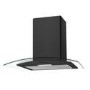 Candy 60cm Curved Glass Cooker Hood - Black