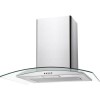 Candy CGM60NX 60cm Cooker Hood With Curved Glass Canopy - Stainless Steel