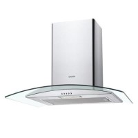 Candy 60cm Chimney Cooker Hood With Curved Glass Canopy - Stainless Steel