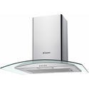 Candy 60cm Chimney Cooker Hood With Curved Glass Canopy - Stainless Steel
