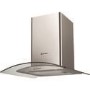 Candy CGM64X 60cm Curved Glass Cooker Hood With LED Lighting - Stainless Steel