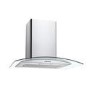 Refurbished Candy CGM70NX 70cm Cooker Hood With Curved Glass Canopy Stainless Steel