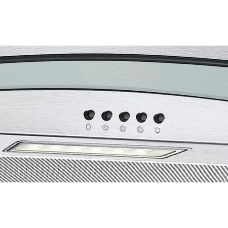 Refurbished Candy CGM70NX 70cm Curved Glass Chimney Cooker Hood Stainless Steel