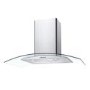 Candy 90cm Curved Glass Cooker Hood - Stainless Steel
