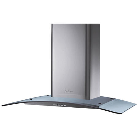  كاندي شفاط مطبخ زجاجي 90 سم ستانلس ستيل