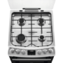 AEG 55cm Gas Cooker with Lid - Stainless Steel
