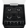 AEG 60cm Gas Cooker with Lid - Black