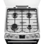 AEG 60cm Gas Cooker with Lid - Stainless Steel