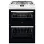 AEG 60cm Gas Cooker with Lid - White
