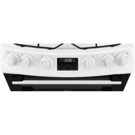 AEG 60cm Gas Cooker with Lid - White