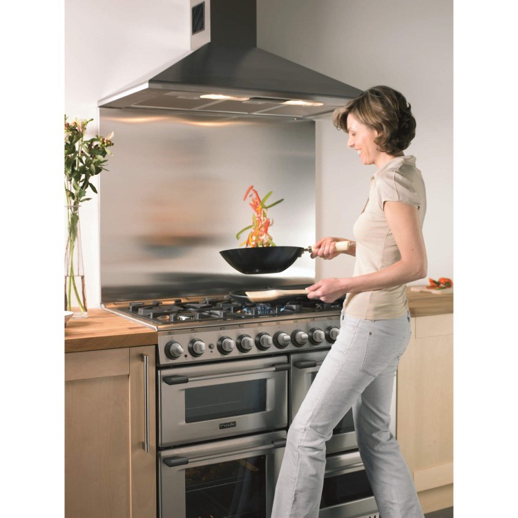 Hotpoint CH10750GFS Professional 100cm Gas Range Cooker - Stainless Steel