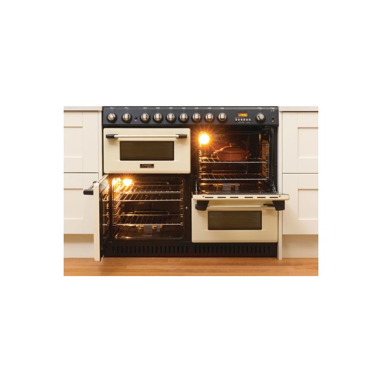 GRADE A2 - Hotpoint CH10755GFS Traditional 100cm Gas Range Cooker - Cream