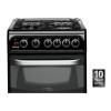Hotpoint CH50GCIK Cannon 50m Twin Cavity Gas Cooker - Black