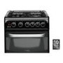 GRADE A2 - Hotpoint CH50GCIK Cannon Twin Cavity 50cm Gas Cooker Black