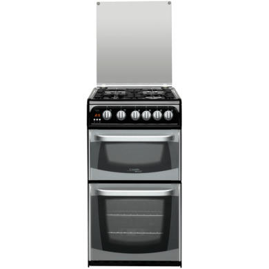 Hotpoint CH50GCIS Connemara Twin Cavity 50cm Gas Cooker Silver