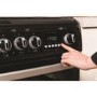 GRADE A2 - Hotpoint CH60DHKFS Harrogate 60cm Double Oven Dual Fuel Cooker - Black